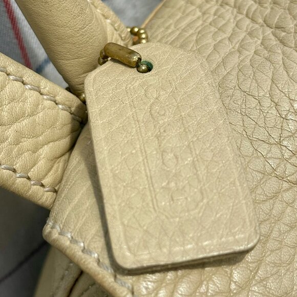 Coach Vintage Sonoma Small Backpack Natural Grain Pebbled Leather 96 Maize 4911 - Picture 7 of 15